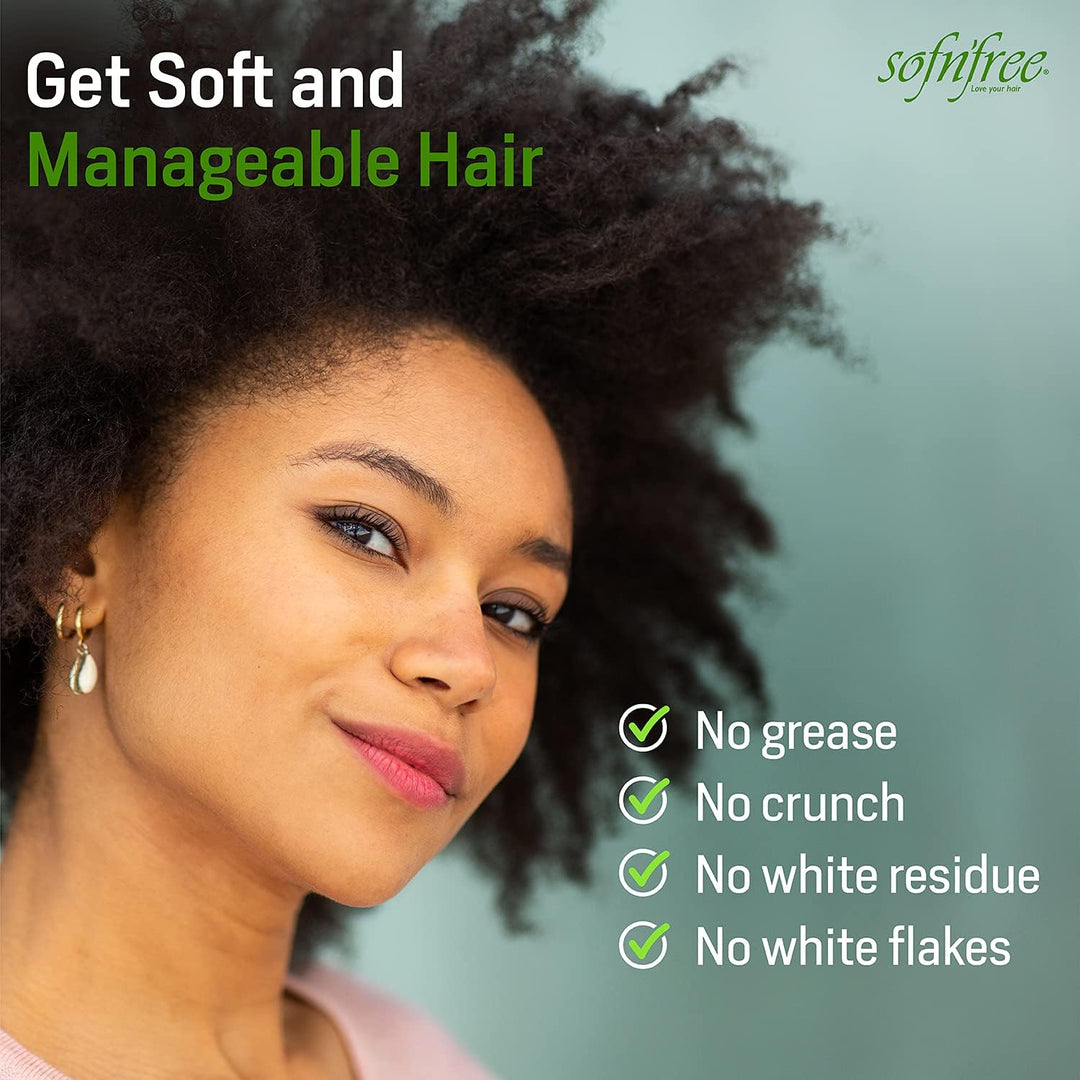 sof'nfree Moisturizer & Curl Activator for Natural Hair, Soft Curls, and Waves 11.83 fl oz / 350ml