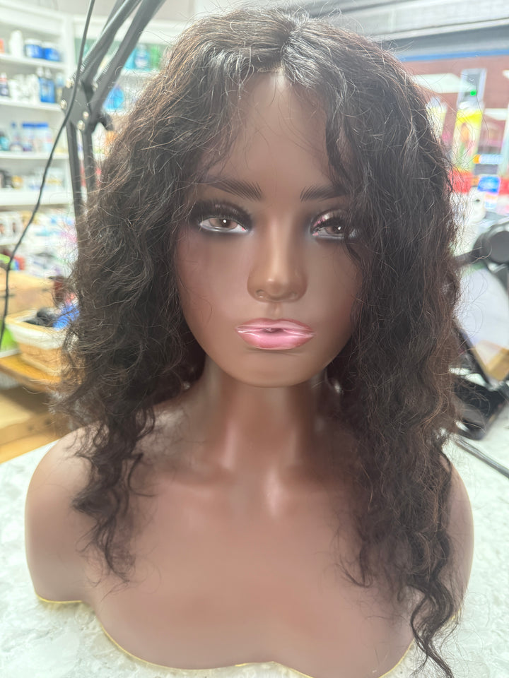 16inch glueless lace wig - human hair