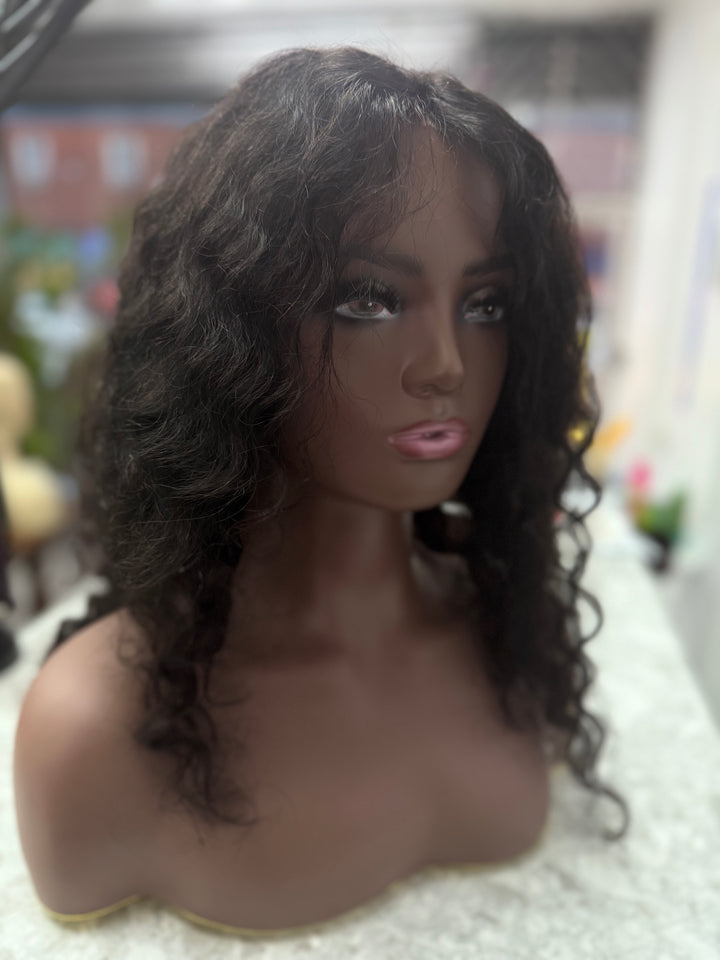 16inch glueless lace wig - human hair