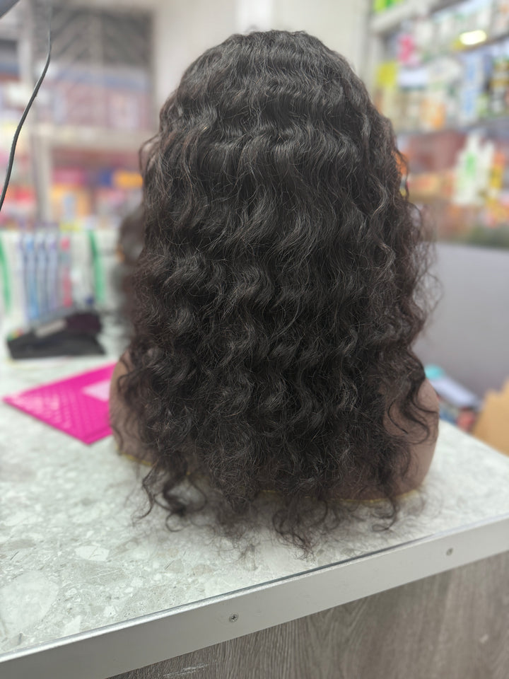 16inch glueless lace wig - human hair