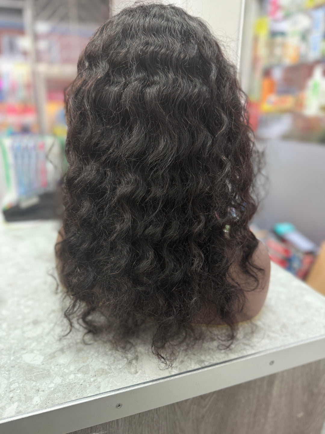 16inch glueless lace wig - human hair