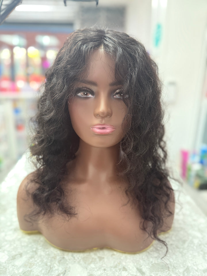 16inch glueless lace wig - human hair