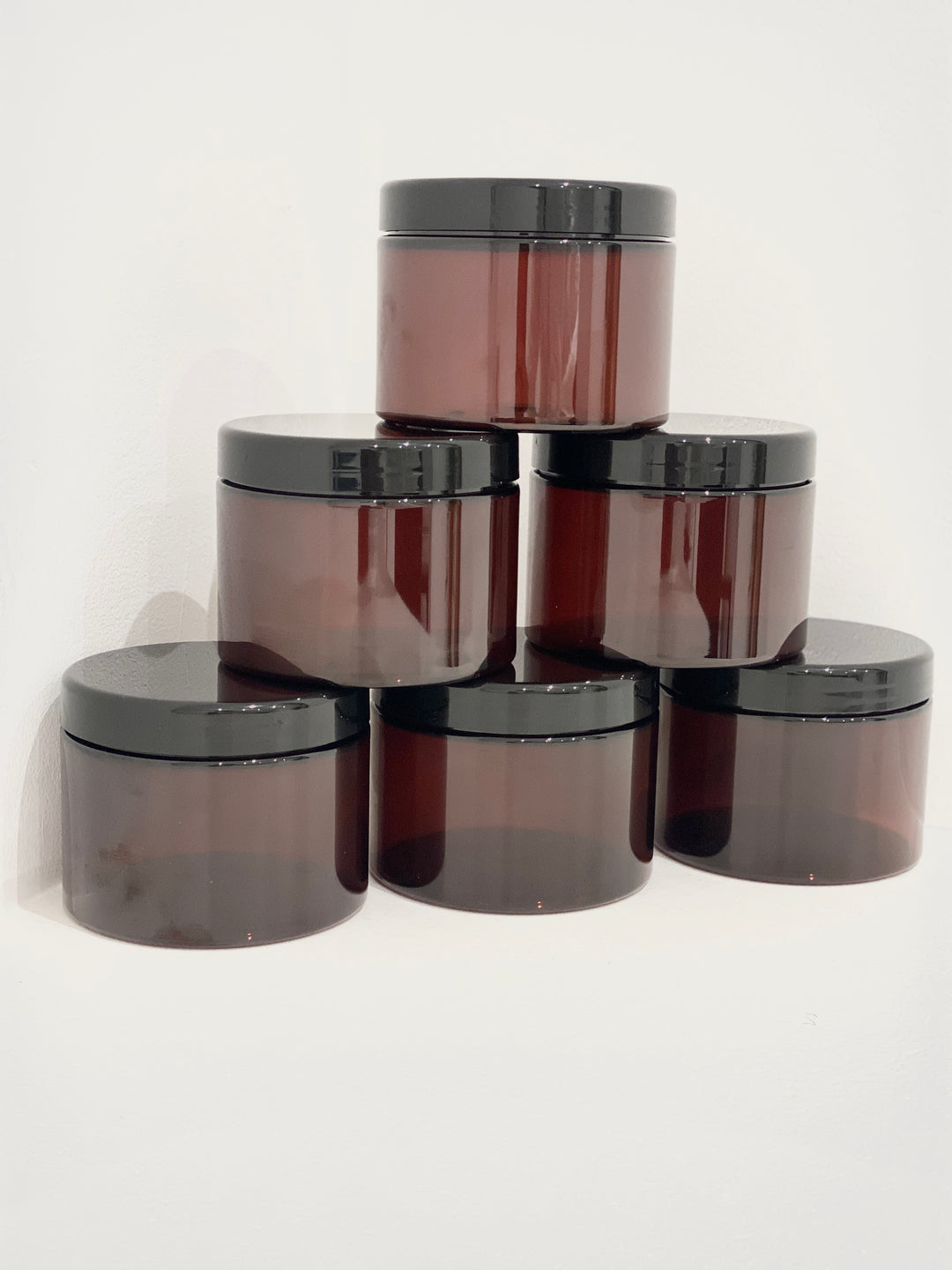 500ml PET Plastic Jars with Lids - Pack of 6 | Multi-Purpose, Durable Storage Containers