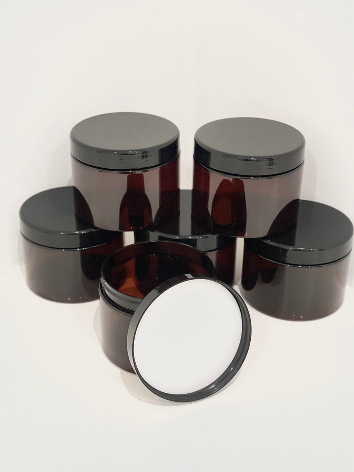 500ml PET Plastic Jars with Lids - Pack of 6 | Multi-Purpose, Durable Storage Containers