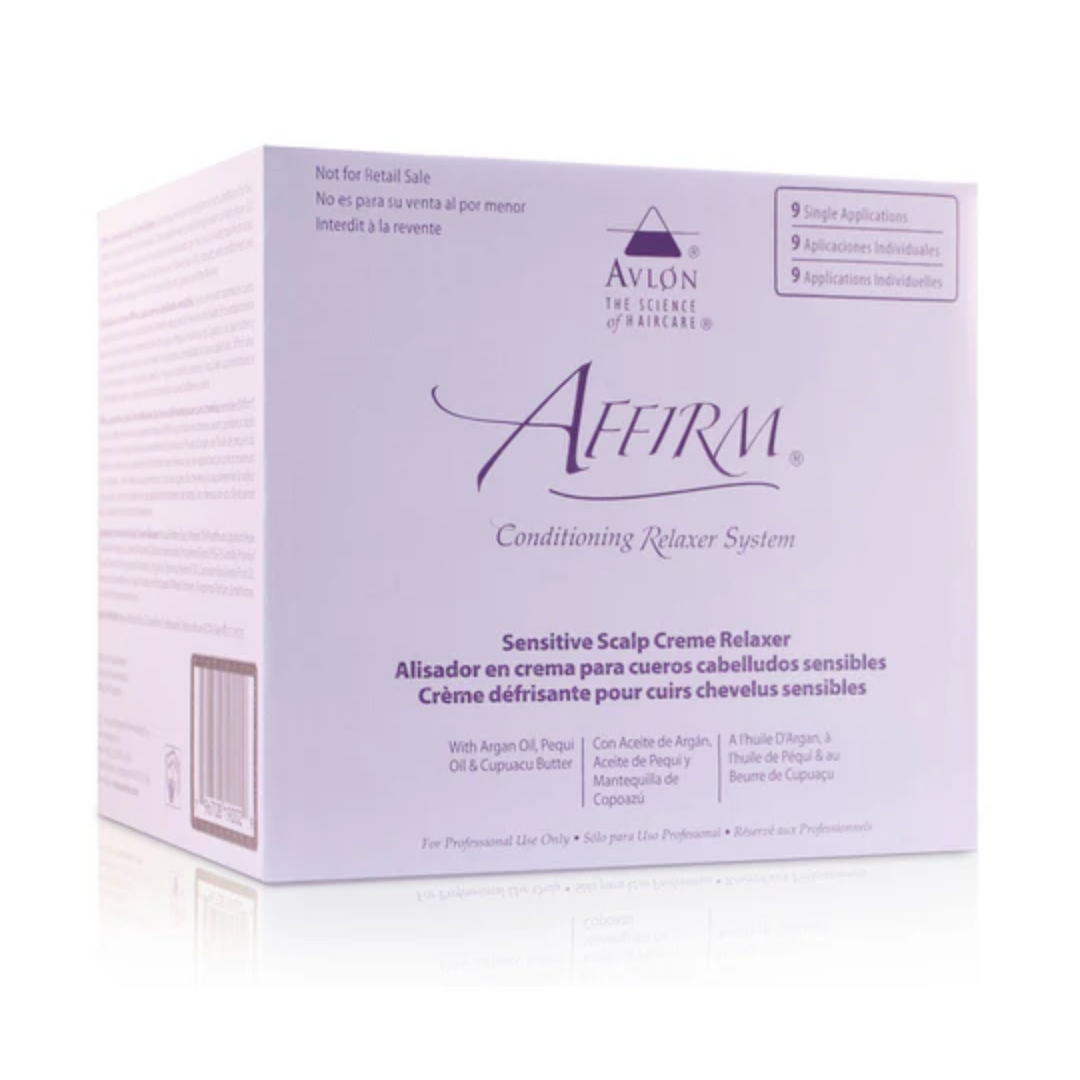 Affirm Sensitive Scalp Crème Relaxer – 9 Pack