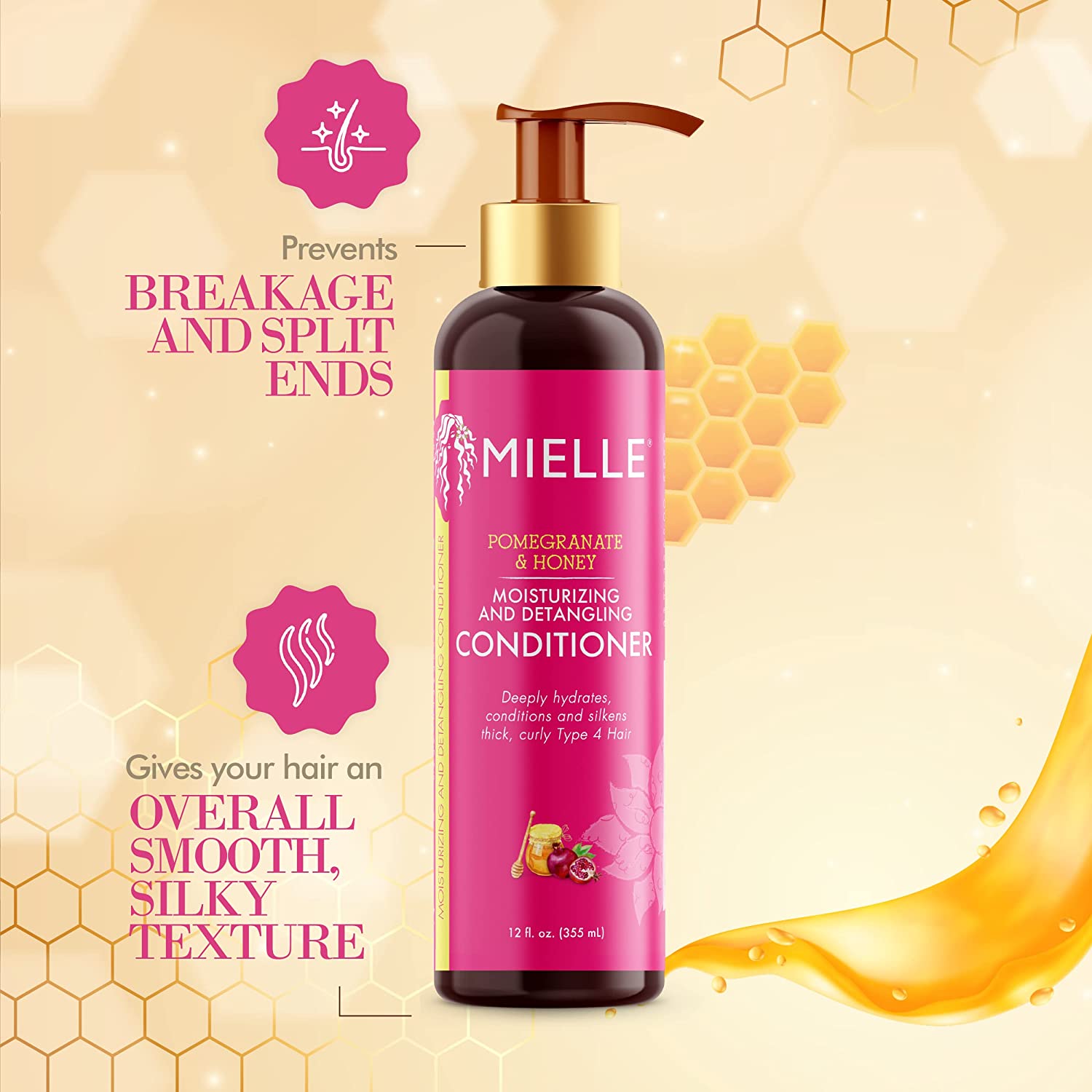 Mielle pomegranate & honey deals leave in conditioner