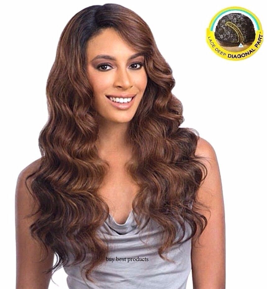 Freetress Equal Synthetic Diagonal Lace Front Hair Wig - colour 1